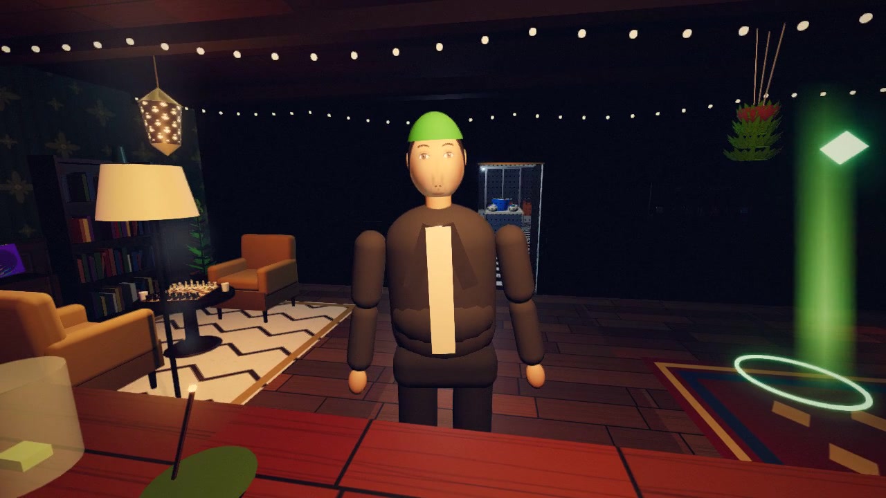 Un client au comptoir du Green Room