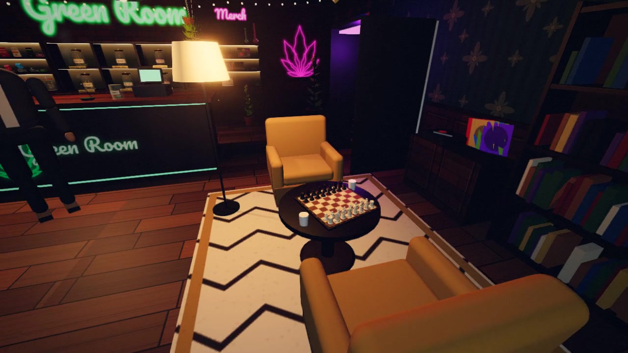 La table d’échecs dans le salon du jeu